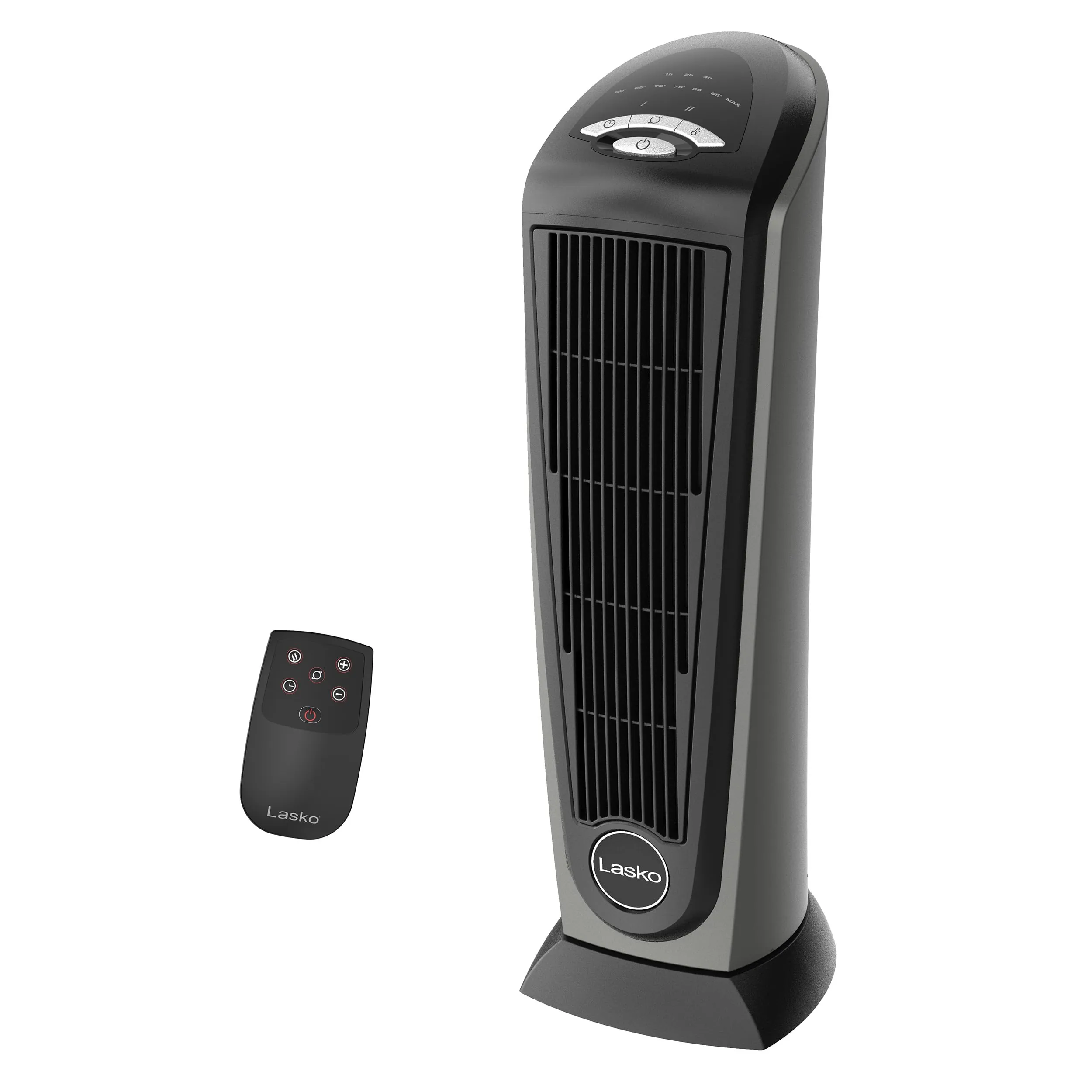 Lasko 1500W Ceramic Tower Space Heater with Remote, Thermostat, Timer & Widespread Oscillation, Portable Electric Heater for Indoor Use, Bedroom & Living Room, 751320