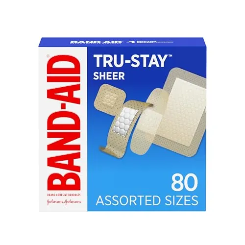 Band-Aid Brand Tru-Stay Sheer Strips Adhesive Sterile Bandages