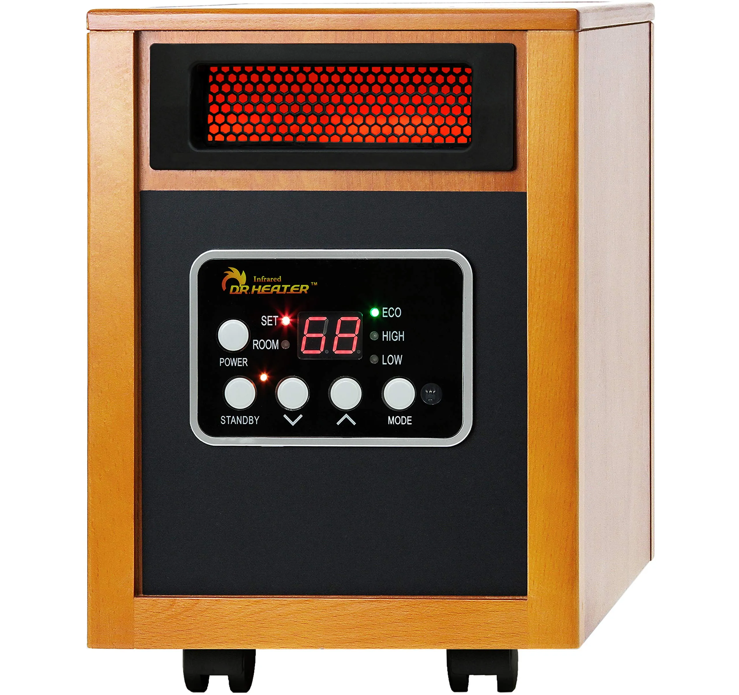 Dr Infrared Heater DR-968 Portable Space Heater (1500W, Cherry)