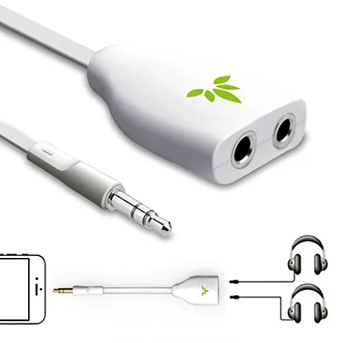 Avantree Two Way 3.5mm Dual Headphone Jack Splitter TR302