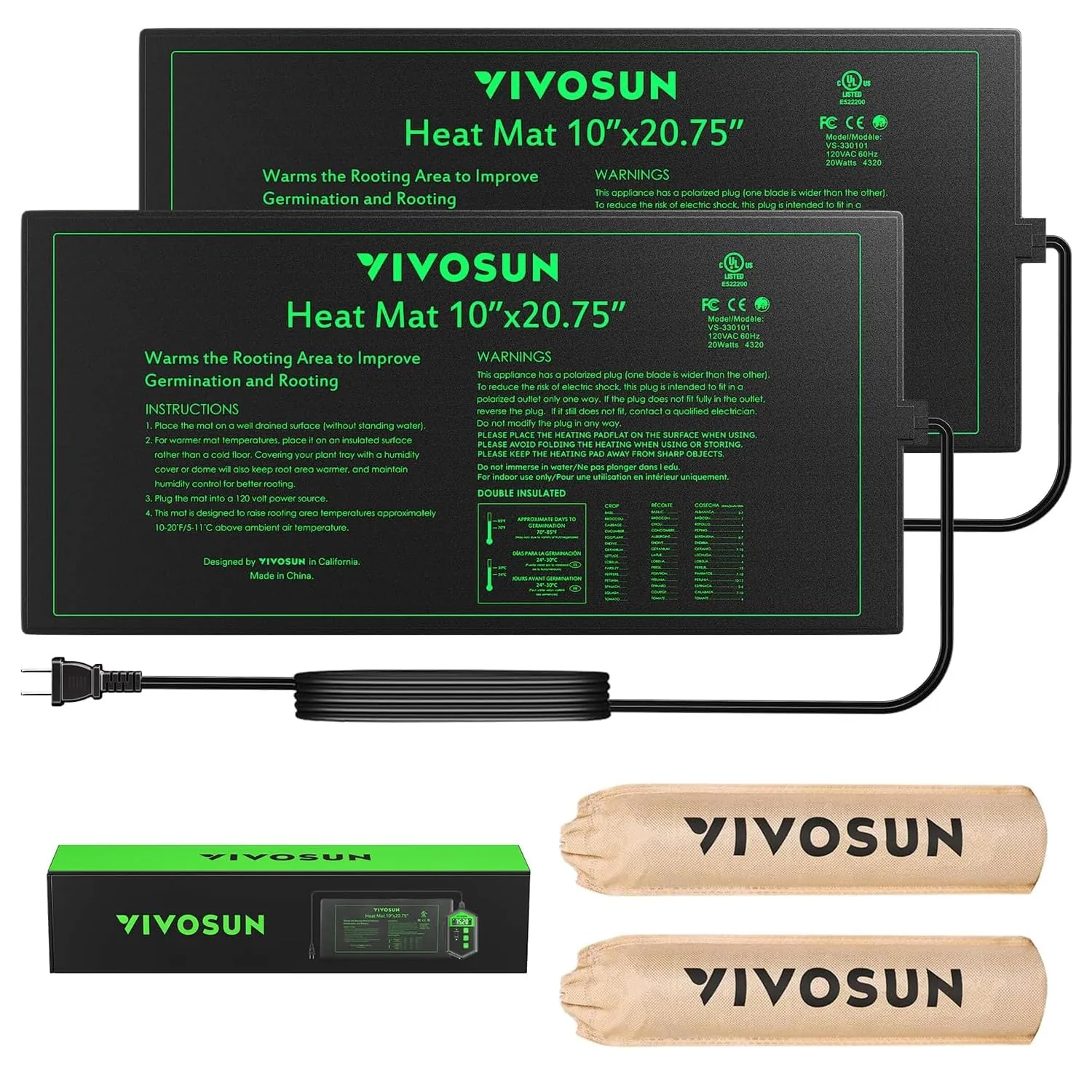 VIVOSUN Seedling Heat Mat Review: Germination a...
