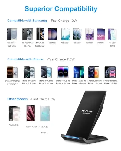 NANAMI Fast Wireless Charger Review: Stand Charging Value image 3