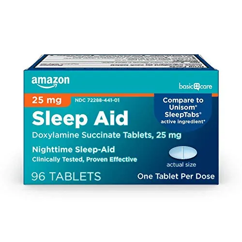 Amazon Basic Care Sleep Aid Review: Doxylamine...