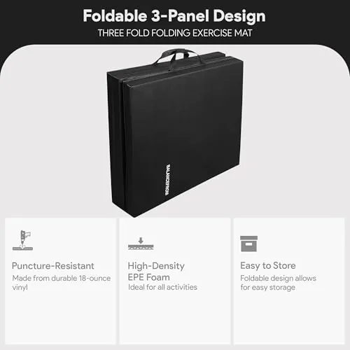 BalanceFrom 3-Panel Folding Gymnastics Mat Review image 2