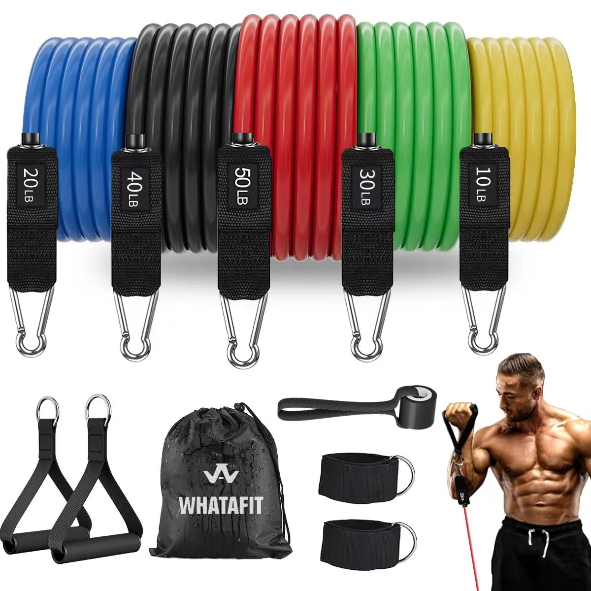 WHATAFIT Resistance Bands Review: Home Workout Band Set image 8