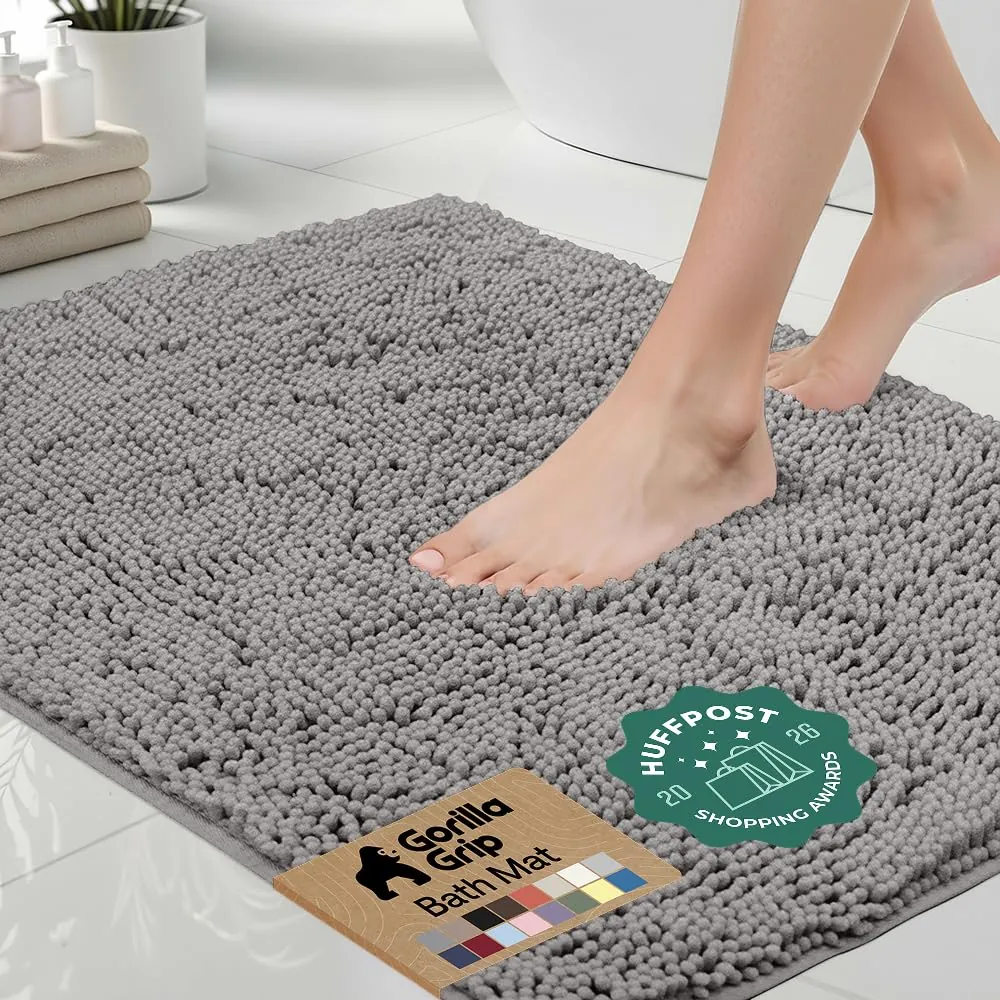 GORILLA GRIP Bath Rug Mat Review: Soft Absorben...
