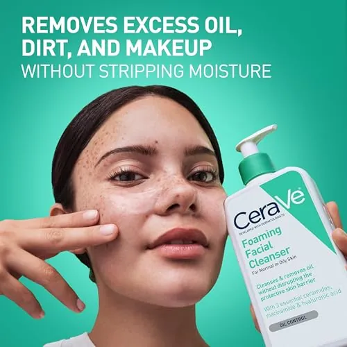 CeraVe Foaming Facial Cleanser Review for Oily Skin image 2