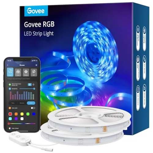 Govee Smart RGB LED Strip Lights 32.8ft WiFi (H6110)