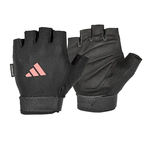 adidas Essential Training & Weightlifting Gloves, Fingerless Workout Gloves