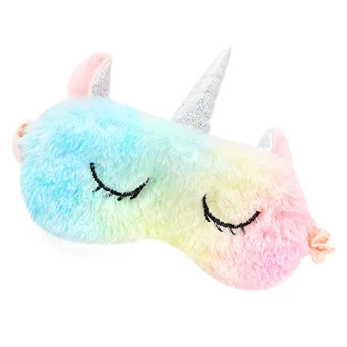 Cute Animal Sleeping Sleep Mask (Unicorn Rainbow) by KANOA