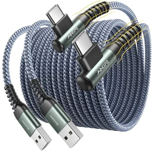 AINOPE 10 ft USB C Cable Review: Right-Angle Charger Ranked image 1