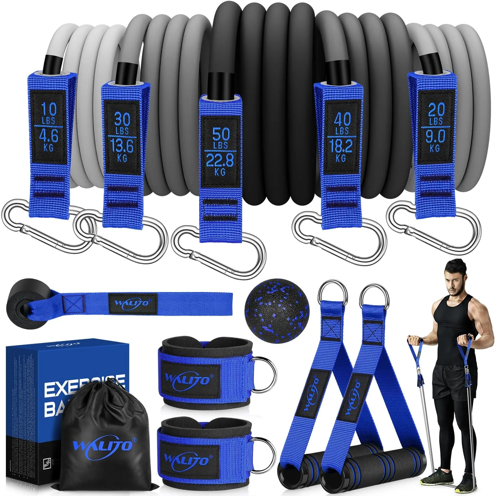 WALITO Resistance Bands Set Review: Home Workout Bands image 8