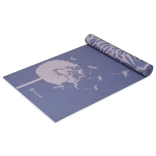 Gaiam Premium Print Reversible Extra Thick Yoga Mat